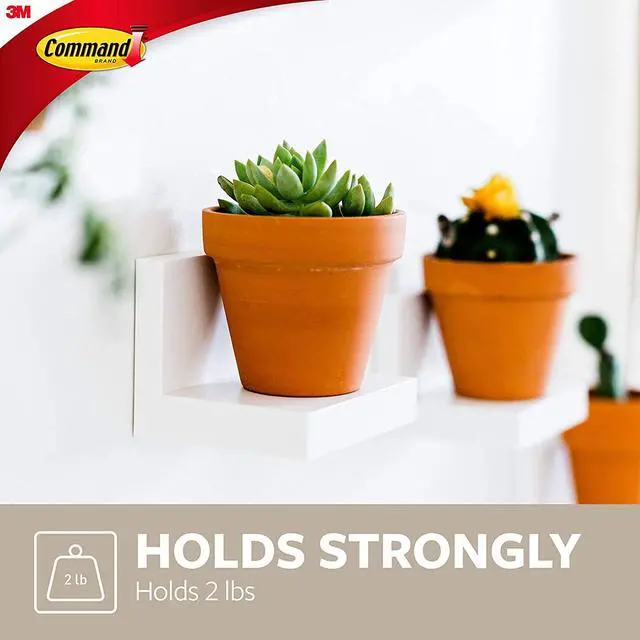 Alt view image 5 of 7 - Command Display Ledges, Slate - 2 Pack - Slate - Plastic MMMHOM23S2ES
