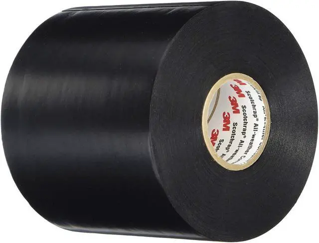 Alt view image 2 of 3 - 3M Scotchrap All-Weather Corrosion Protection Tape [10 mil] (50): 6 in. x 100 ft. (Black)