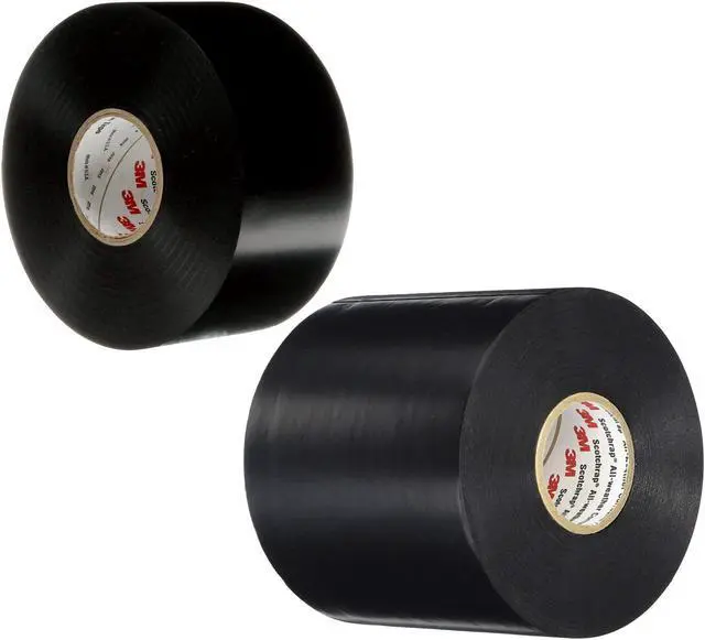 Alt view image 3 of 3 - 3M Scotchrap All-Weather Corrosion Protection Tape [10 mil] (50): 6 in. x 100 ft. (Black)