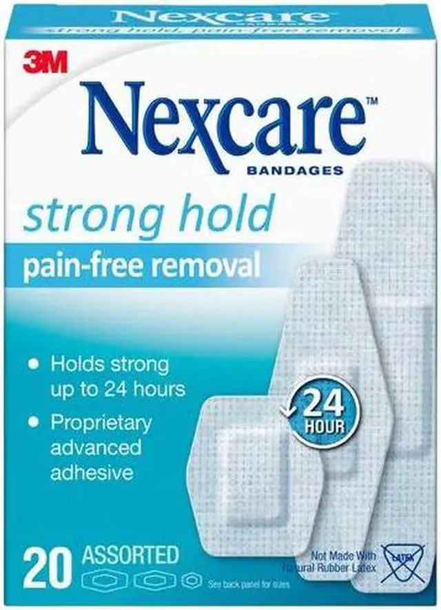 Alt view image 2 of 4 - Nexcare Sensitive Skin Bandages, Assorted Sizes, 20 Count Per Box (12 Pack)