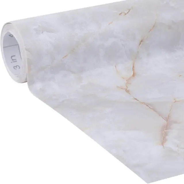 Main image of Duck Brand EasyLiner Removable Adhesive Shelf Liner: 20 in. x 15 ft. (Beige Marble)