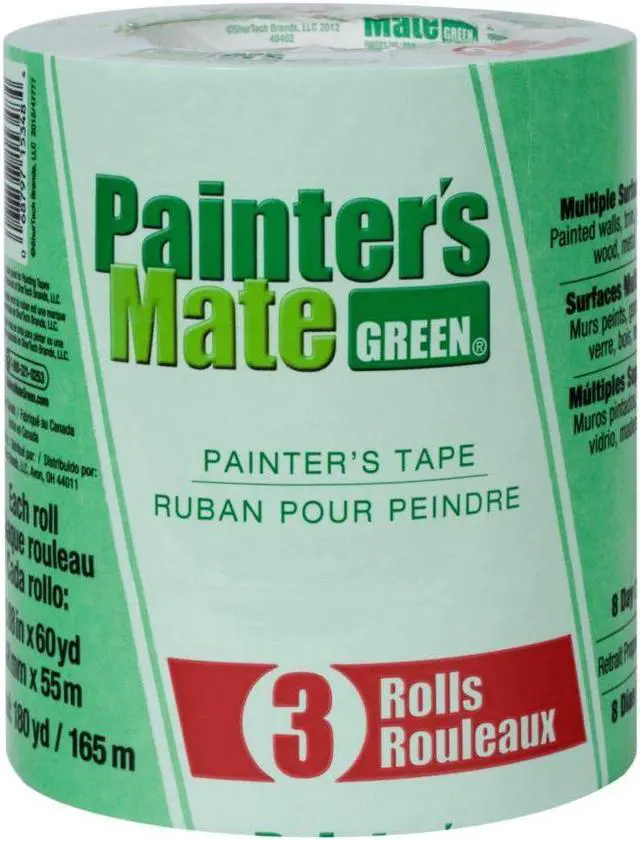 Main image of Painter's Mate Green Painters Tape: 1.88 in. x 60 yds. (Green) *3-pack