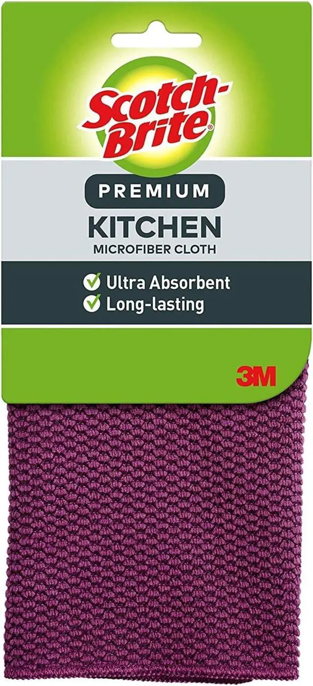 Alt view image 2 of 2 - Scotch-Brite Premium Kitchen Microfiber Cloth: Cloth / 1-pack (Grey)