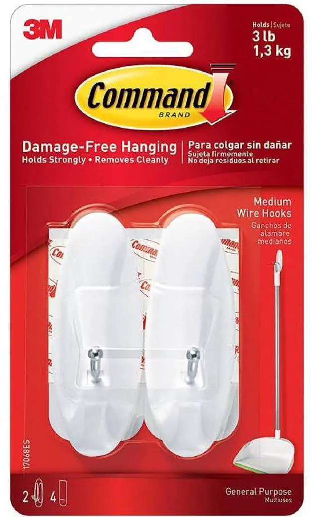 Alt view image 14 of 14 - Command Hook,Med,Wire,35pk 17065S35NA