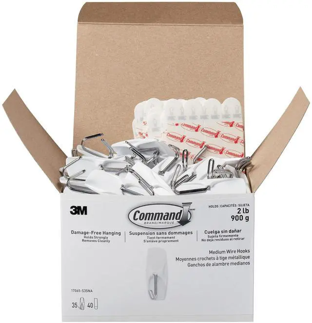 Alt view image 13 of 14 - Command Hook,Med,Wire,35pk 17065S35NA