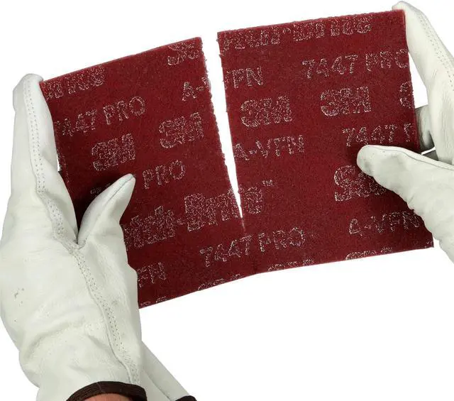 Alt view image 5 of 5 - Scotch-Brite 7447B General Purpose Hand Pad [Very Fine]: 6 in. x 9 in. (Maroon) *5-pack