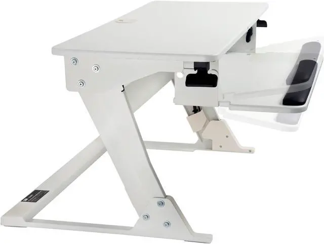 Alt view image 6 of 11 - Precision Standing Desk, 35.4" x 23.2" x 6.2" to 20", White
