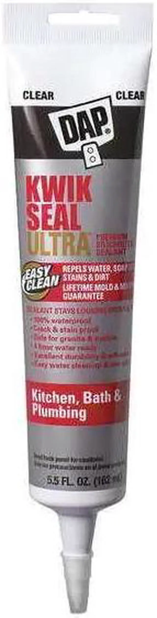 Alt view image 5 of 7 - Sealant,Tube,Clear,5.5 oz. DAP 18915