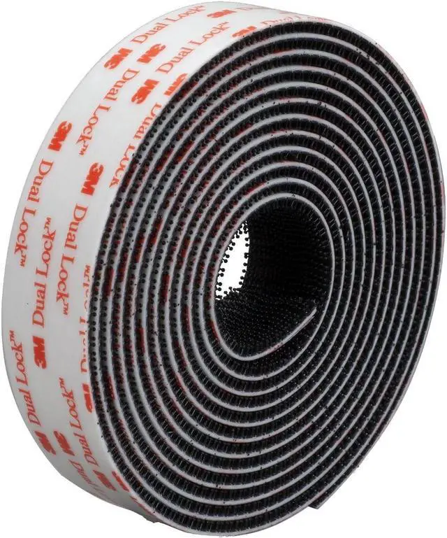 Alt view image 3 of 4 - 3M Dual Lock Type 400 Reclosable Fastener [Black / Acrylic Adhesive] (SJ3551): 1/2 in. x 10 ft. (Black)