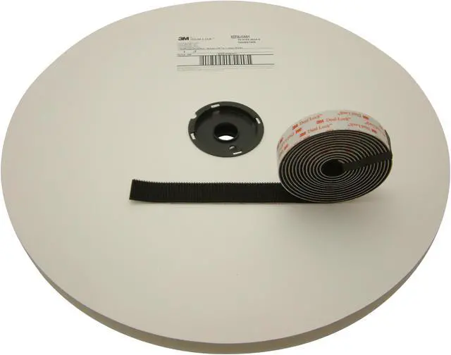 Alt view image 4 of 4 - 3M Dual Lock Type 400 Reclosable Fastener [Black / Acrylic Adhesive] (SJ3551): 1/2 in. x 10 ft. (Black)
