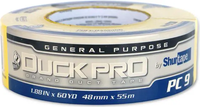 Alt view image 2 of 2 - Shurtape Duck Pro General Purpose Cloth Duct Tape (PC-9C): 2 in. (48mm actual) x 60 yds. (Brown)