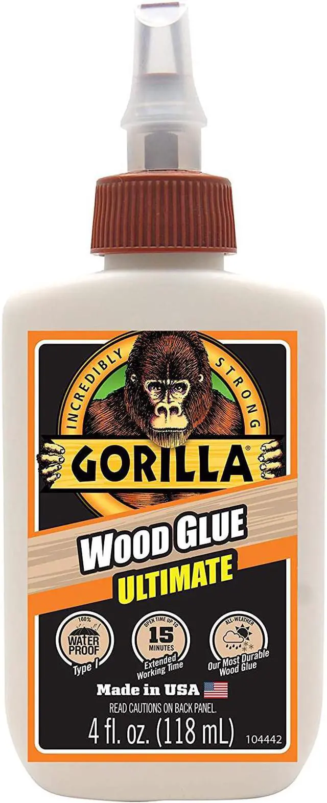 Main image of Gorilla Wood Glue Ultimate: 4 oz. bottle (White)