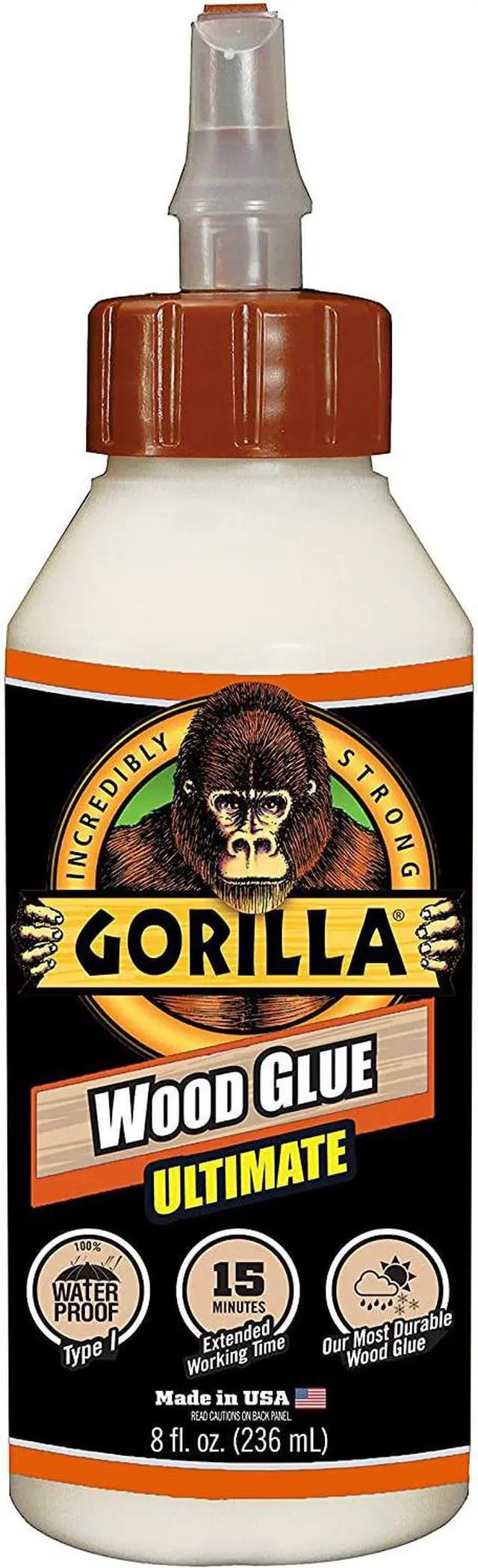 Alt view image 2 of 7 - Gorilla Wood Glue Ultimate: 4 oz. bottle (White)