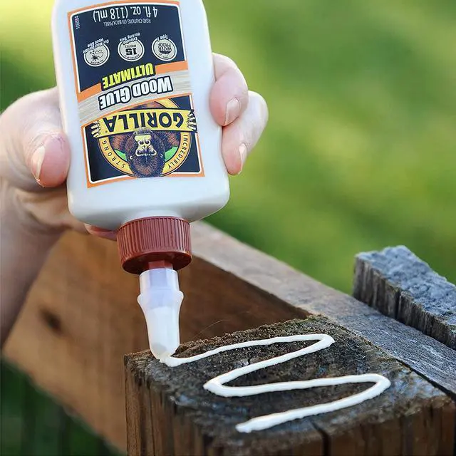 Alt view image 4 of 7 - Gorilla Wood Glue Ultimate: 4 oz. bottle (White)