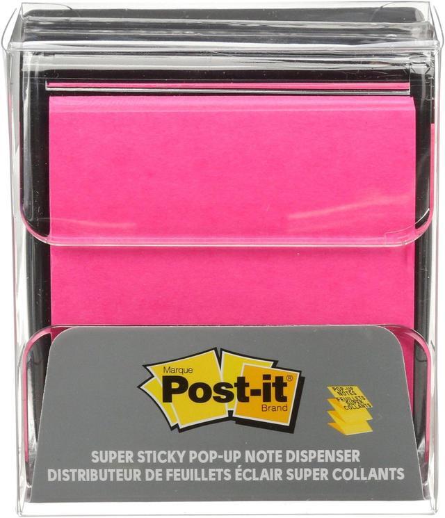 Alt view image 8 of 8 - 3M Post-it Pop-up Notes Dispenser, Rose Gold base, for 3 in x 3 in Notes, 1 Dispenser and 1 Pad/Pack, Pink Post-it Super Sticky Notes, 45 Sheets/Pad