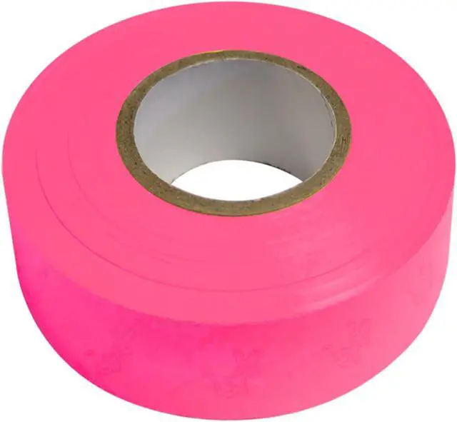 Main image of [NO ADHESIVE] DW SitePro Salamander Roll Flagging Tape [4 mils thick]: 1-3/16 in. x 50 yds. (Neon Pink)
