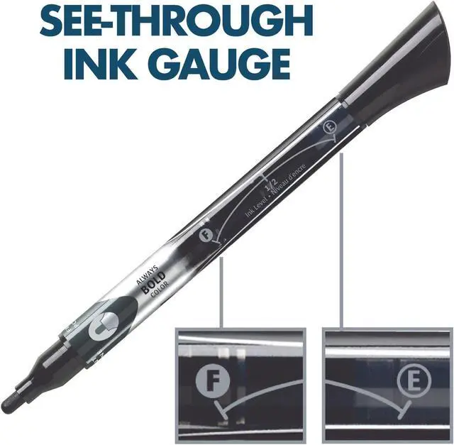 Alt view image 10 of 12 - Quartet Chisel-Tip Dry Erase Marker, Black, 12 PK 5001-2MA - OEM