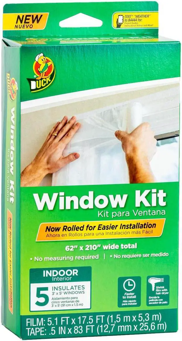 Alt view image 5 of 6 - Duck Brand Rolled Window Insulation Kit: 84 in. x 120 in. (Clear)