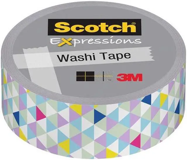Main image of Scotch Expressions Washi Tape: 0.59 in. x 393 in. (Pastel Triangles)