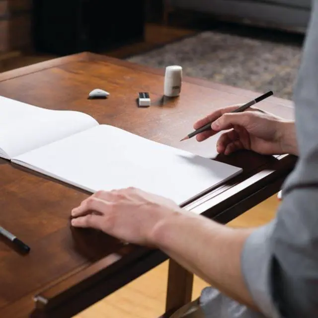 Alt view image 2 of 4 - Derwent Academy Mediumweight Sketchpad (5497): 11 in. x 14 in. (White) *50 sheets