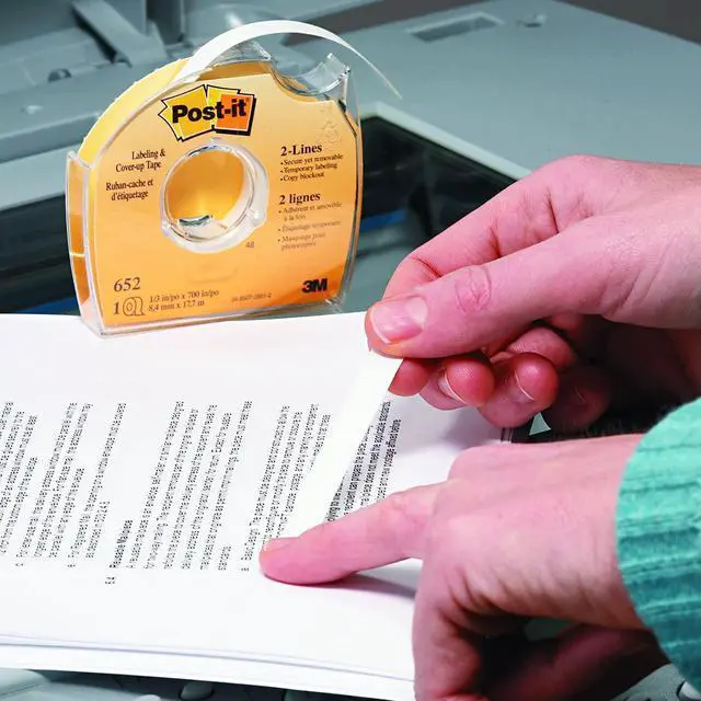 Alt view image 3 of 7 - Post-it Labeling and Cover-Up Tape: 1 in. x 700 in. (White)