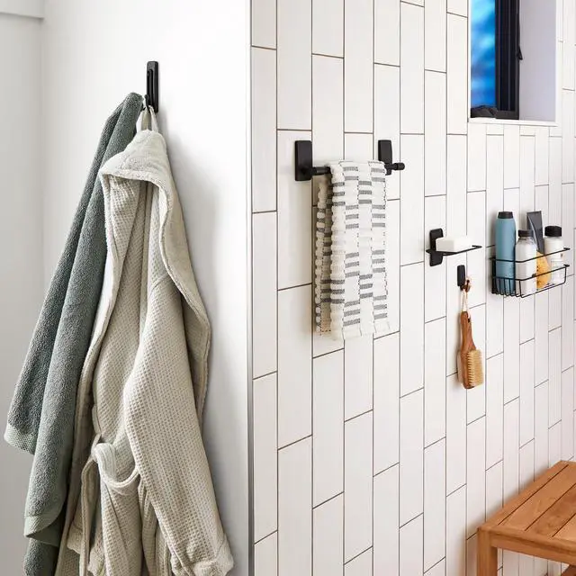 Alt view image 7 of 7 - Command Metallic Shower Caddy [Removable]: 12.76 in. x 4 in. (Satin Nickel)