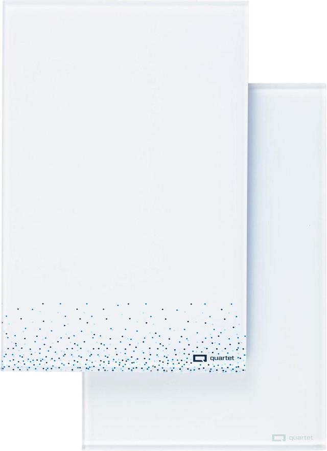 Alt view image 2 of 7 - Quartet  Glass Dry-Erase Notepad: 9 in. x 6 in. (Marble and White) *2-pack