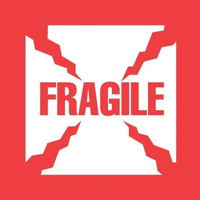Alt view image 4 of 6 - FindTape Fragile Labels [Manufactured in USA]: 3 in. x 5 in. (White with Red "FRAGILE HANDLE WITH CARE" printing) *500-labels