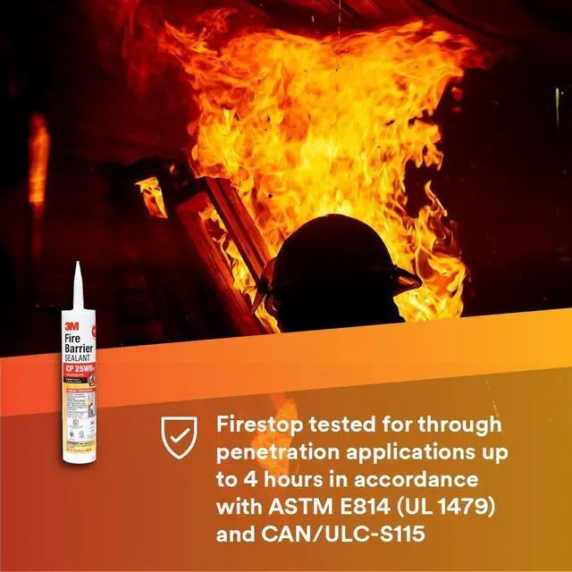 Alt view image 15 of 17 - 3m - CP 25WB+ - Fire Barrier Sealant