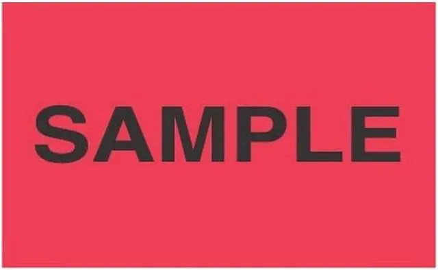 Alt view image 5 of 5 - FindTape Production & Quality Control Labels [Manufactured in USA]: 1-3/8 in. x 2 in. (Yellow with Black "SAMPLE" printing) *500-labels