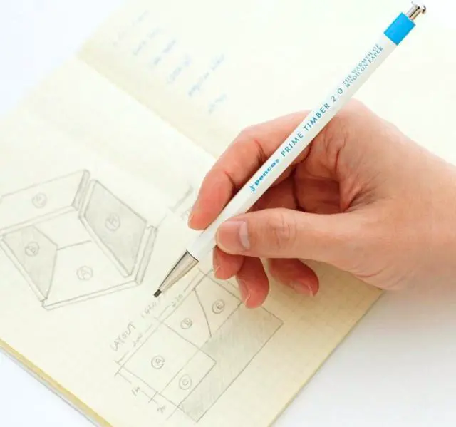 Alt view image 4 of 6 - HIGHTIDE Penco Prime Timber Pencil: v2.0 (Red) - OEM