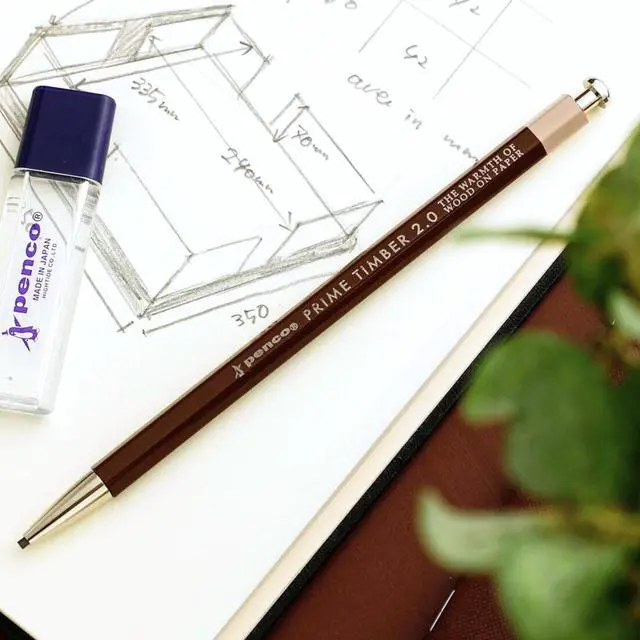 Alt view image 6 of 6 - HIGHTIDE Penco Prime Timber Pencil: v2.0 (Red) - OEM