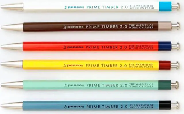 Alt view image 3 of 6 - HIGHTIDE Penco Prime Timber Pencil: v2.0 (Red) - OEM