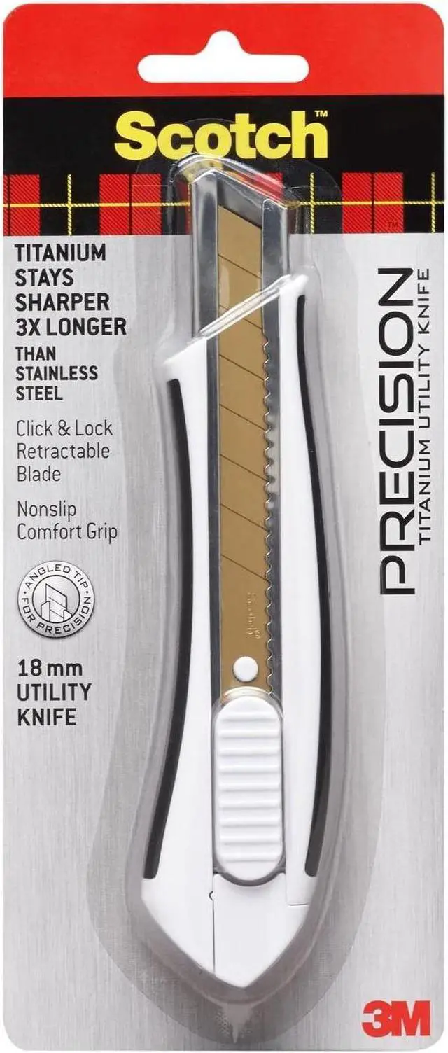 Main image of Scotch Precision Titanium Utility Knife: 18 mm (Silver)