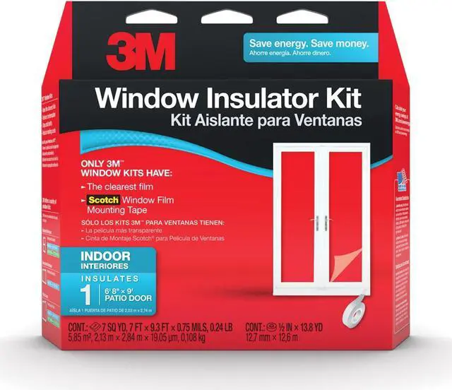 Alt view image 11 of 12 - 3m Interior Patio Door Insulator Kit  2144W-6