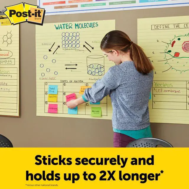 Alt view image 3 of 7 - Post-it Super Sticky Lined Easel Pad: 25 in. x 30 in. / 30 sheets (White / Lined)