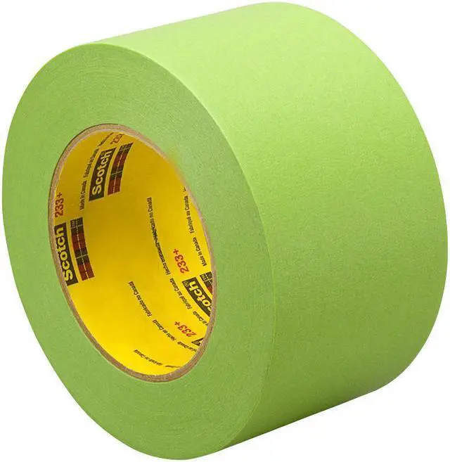 Main image of Scotch Performance Green Masking Tape (233+): 4 in. (96mm actual) x 60 yds. (Green)