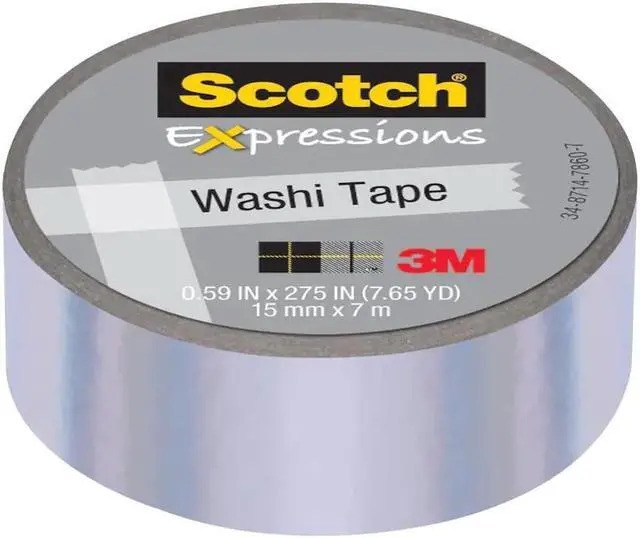 Main image of Scotch Expressions Iridescent Washi Tape: 0.59 in. x 393 in. (Iridescent Purple)