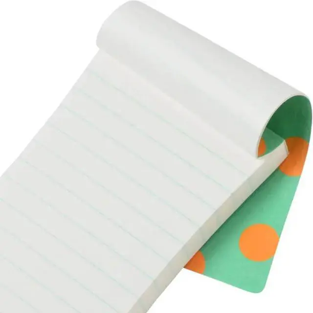 Alt view image 3 of 4 - Tagged Outdoor Memo Pad: 2-3/5 in. x 4.4 in. (Orange/Green Polka Dot)