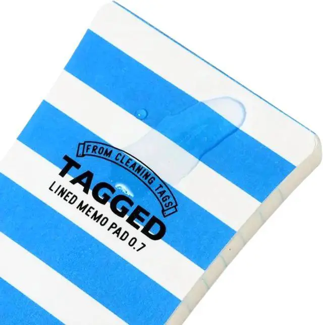 Alt view image 3 of 5 - Tagged Outdoor Memo Pad: 3 in. x 5 in. (Blue Stripe)