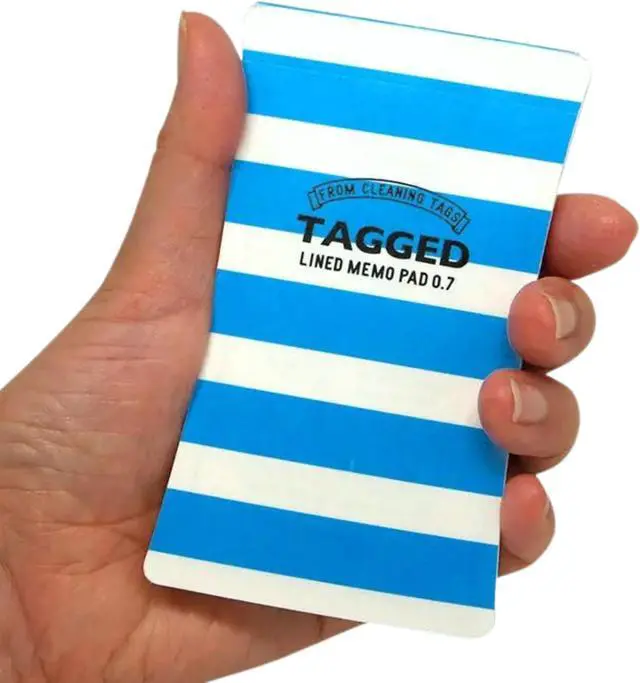 Alt view image 4 of 5 - Tagged Outdoor Memo Pad: 3 in. x 5 in. (Blue Stripe)