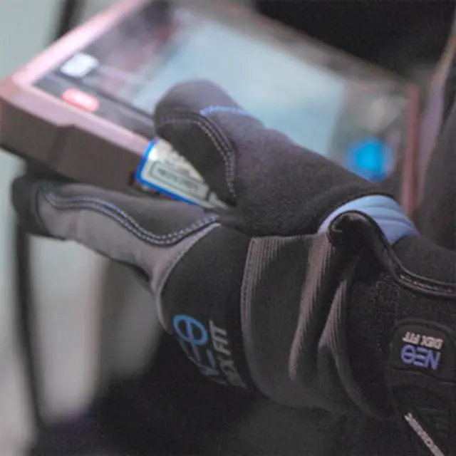 Alt view image 3 of 7 - Muveen Lightweight Mechanic Gloves [DEX FIT NEO] (MG310): large / 1 pair (Black)