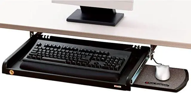 Alt view image 3 of 6 - 3M KD45 Keyboard Tray,25 in W,Black