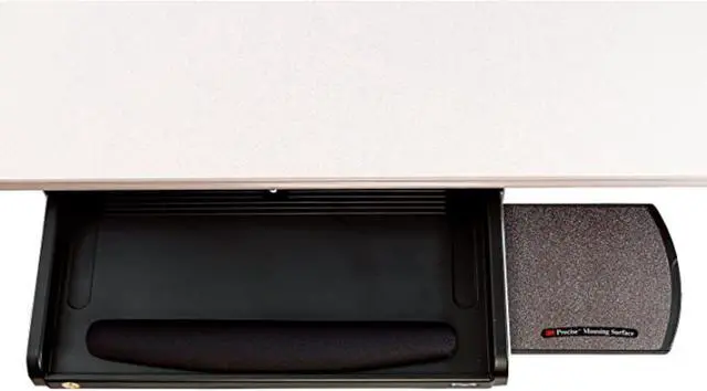 Alt view image 4 of 6 - 3M KD45 Keyboard Tray,25 in W,Black