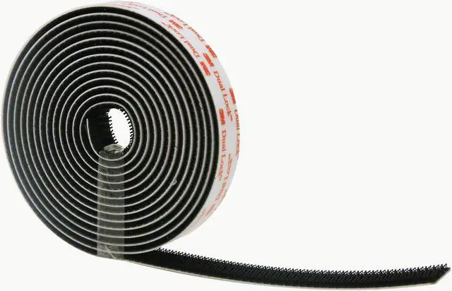 Main image of 3M Dual Lock Type 250 Reclosable Fastener [Black / Acrylic Adhesive] (SJ3550): 1/2 in. x 10 ft. (Black)