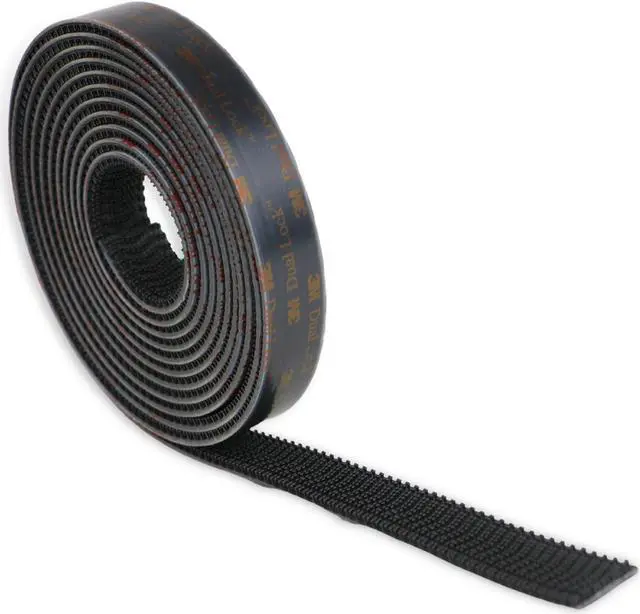 Alt view image 2 of 4 - 3M Dual Lock Type 250 Reclosable Fastener [Black / Acrylic Adhesive] (SJ3550): 1/2 in. x 10 ft. (Black)
