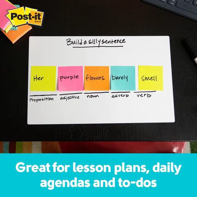 Alt view image 13 of 15 - Post-it Dry Erase Sheets 7" x 11.3" 3/Pack (DEFSHEETS-3PK)