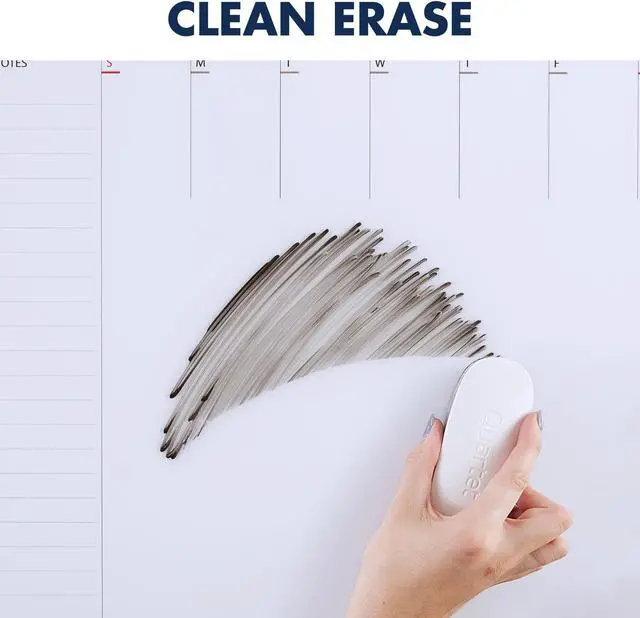 Alt view image 4 of 5 - Quartet Glass Dry-Erase Desktop Weekly Planner: 17 in. x 0.611 yds. (White)