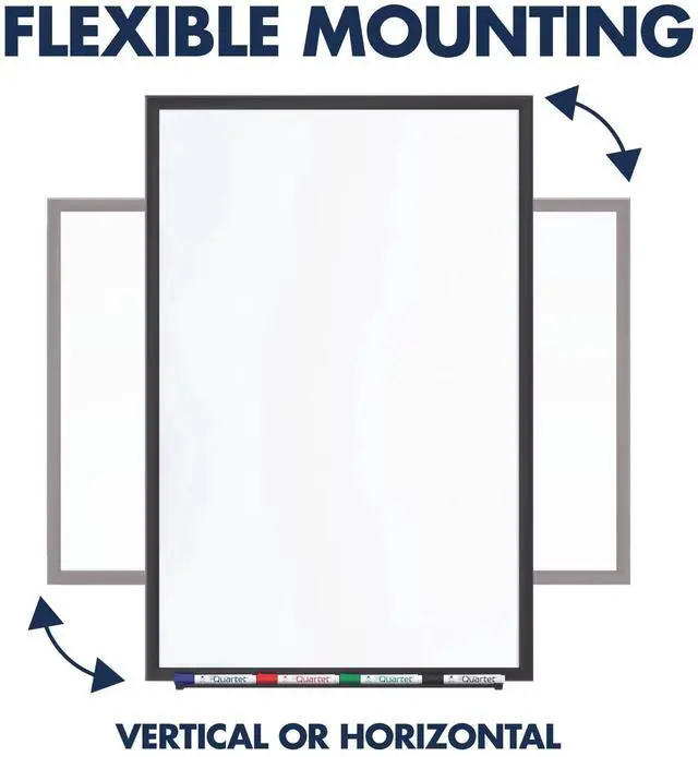 Alt view image 18 of 19 - Quartet Classic Series Magnetic Whiteboard 24 x 18 Black Aluminum Frame SM531B