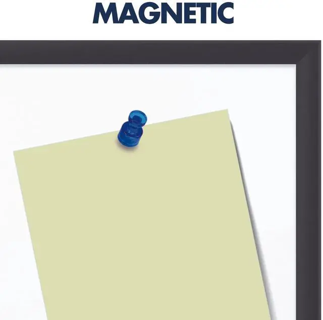 Alt view image 17 of 19 - Quartet Classic Series Magnetic Whiteboard 24 x 18 Black Aluminum Frame SM531B